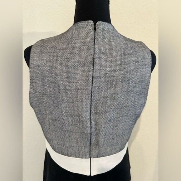 L'agence | Color Block Sheath Dress Linen Lambskin Size 10 - Picture 6 of 13